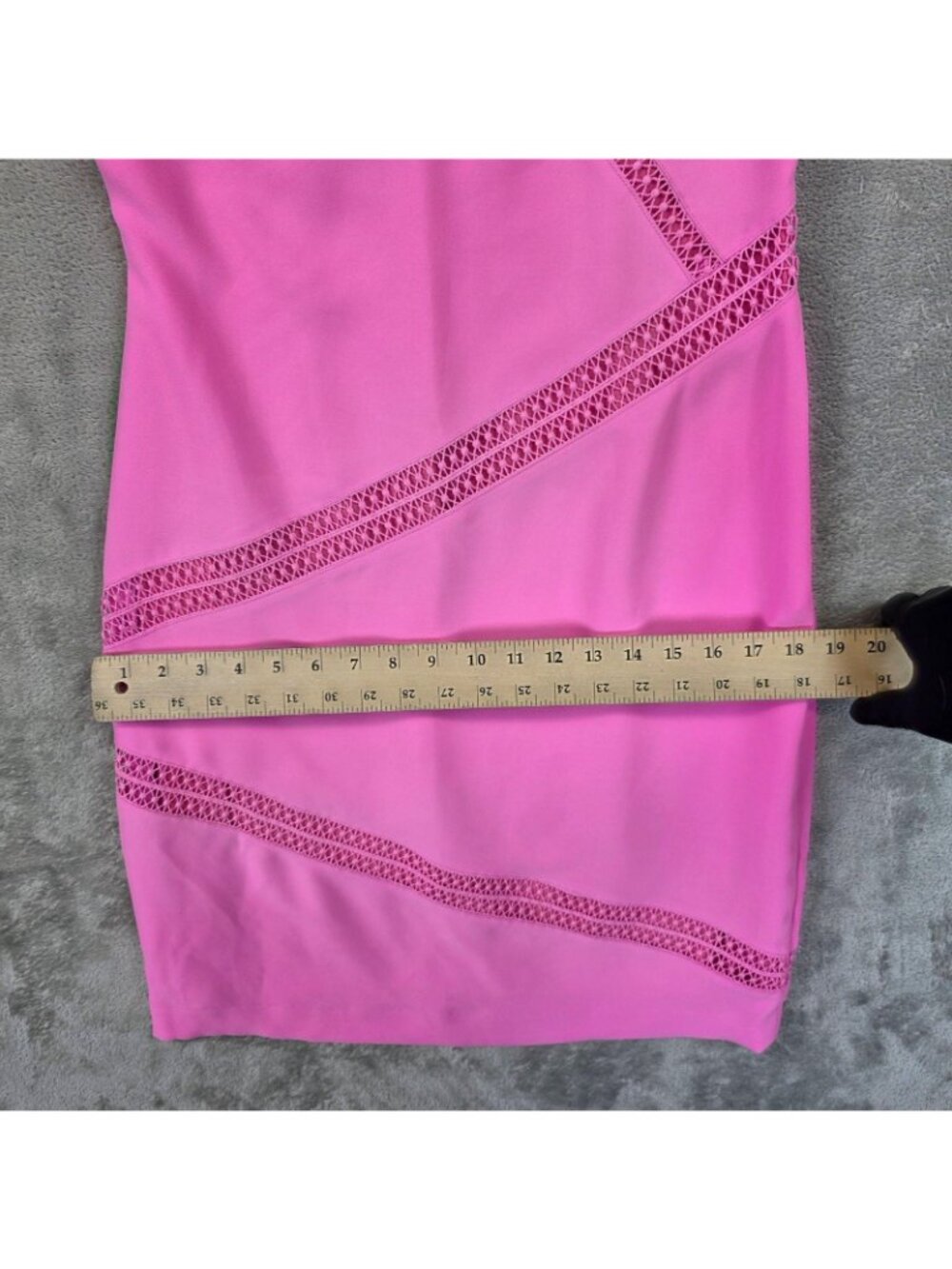 Banana Republic Dress Womens 2 Pink V Neck Sleeveless Sheath Crochet Mini Party - Picture 8 of 13